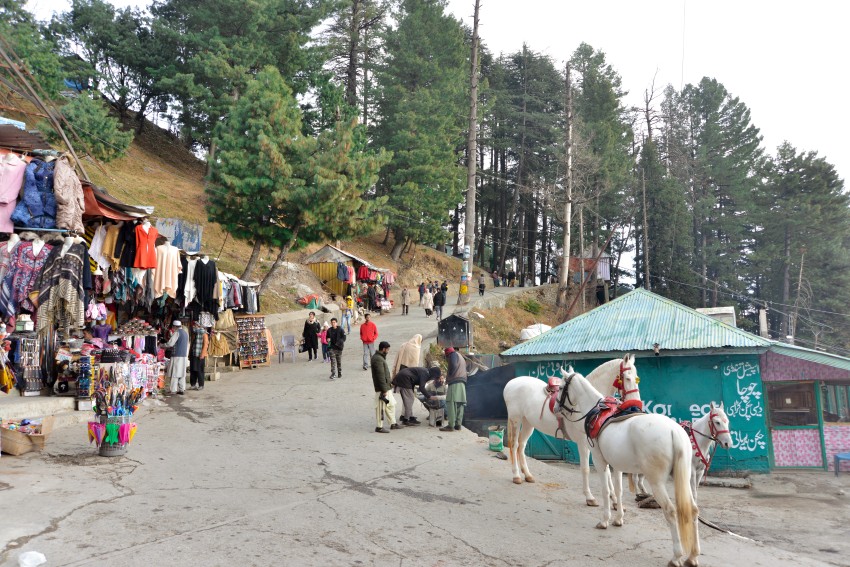 Street market at Nathia Gali, Murree-Pakistan