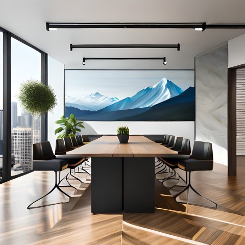 3D interior office (Ai generated)