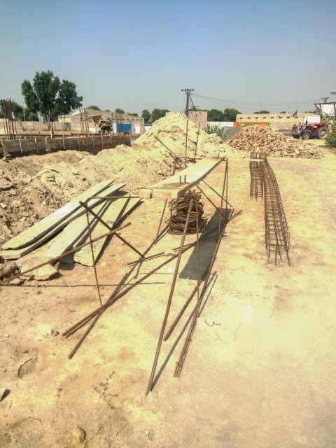 A frame is prepared for making the iron net so that all the nets are made of one size.