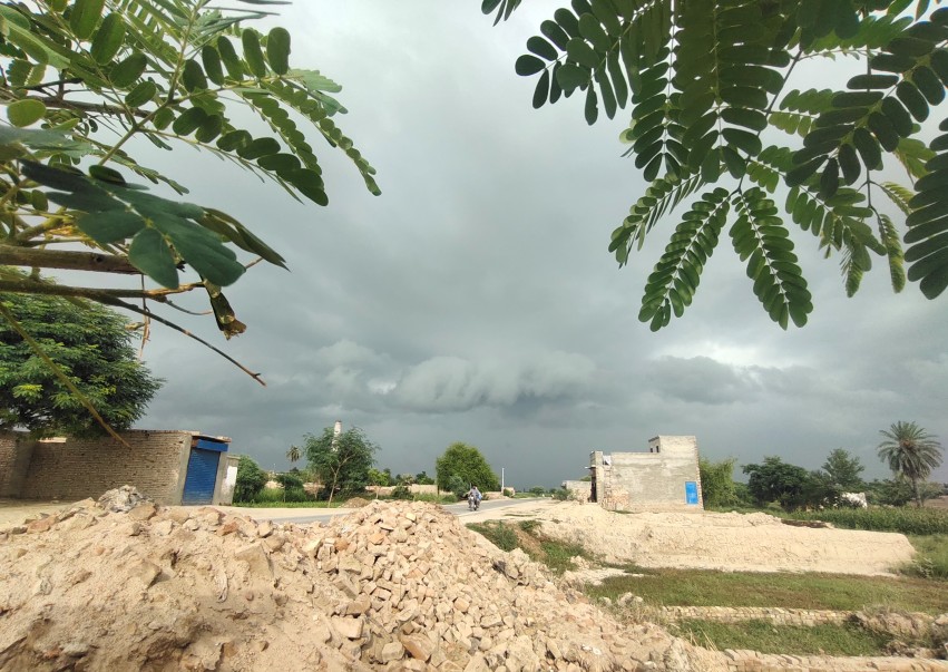 A storm is coming. view of dangerous clouds