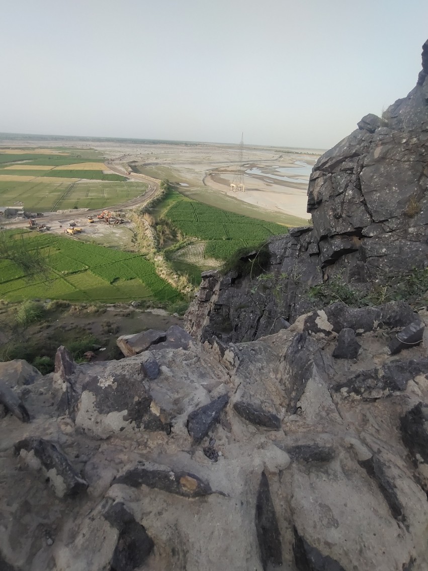 A view of the land from the mountains of Chiniot