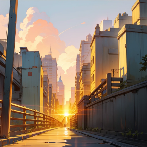 Beautiful Sunset View (Artificial Intelligence)
