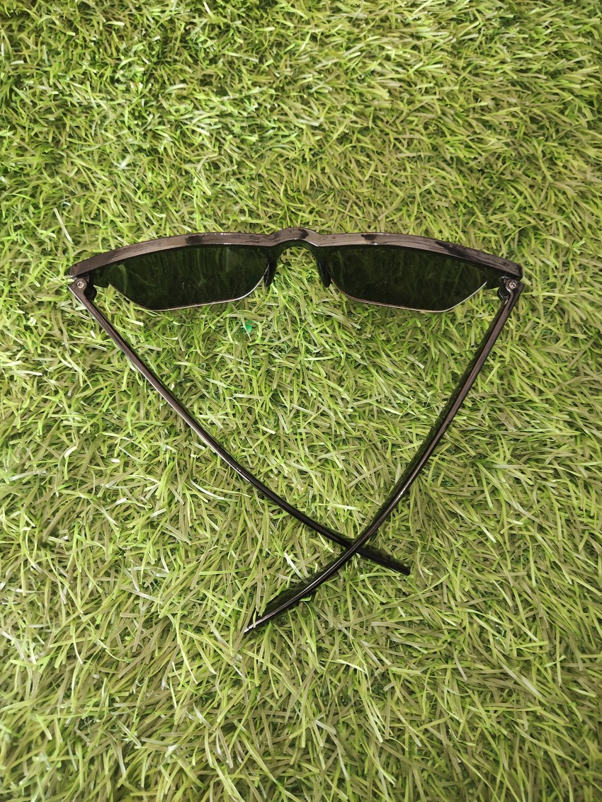 black glass in plastic metal for men on the artificial grass