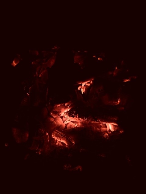 Hot Smoldering Charcoals