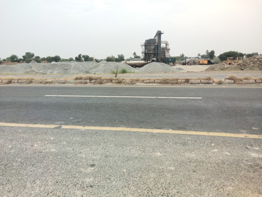 Concrete mixture factory is closed because it was Eid holiday