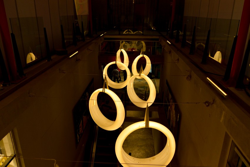 Decorative lighting at a Dolmen Mall Hyderi in Karachi city