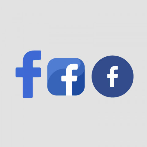 Facebook Logo three 3 different deisgns