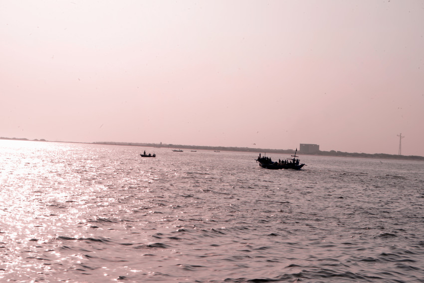 Fishing Launch at Fishing Point at Sea View, Karachi