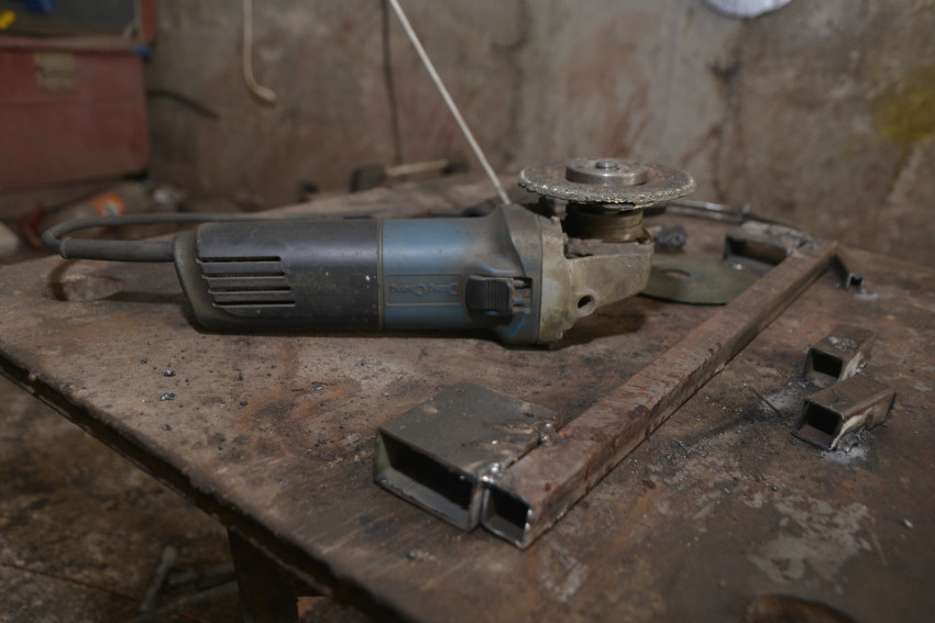 Grinder Machine used in a Factory in Metal Fabrication