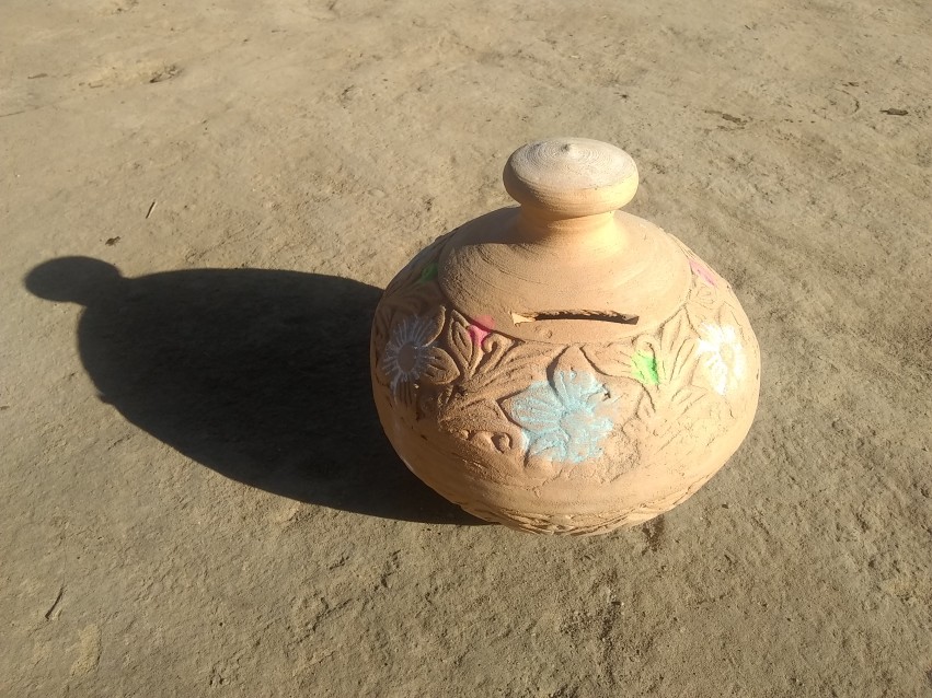 Gullak is still used to collect money in the village