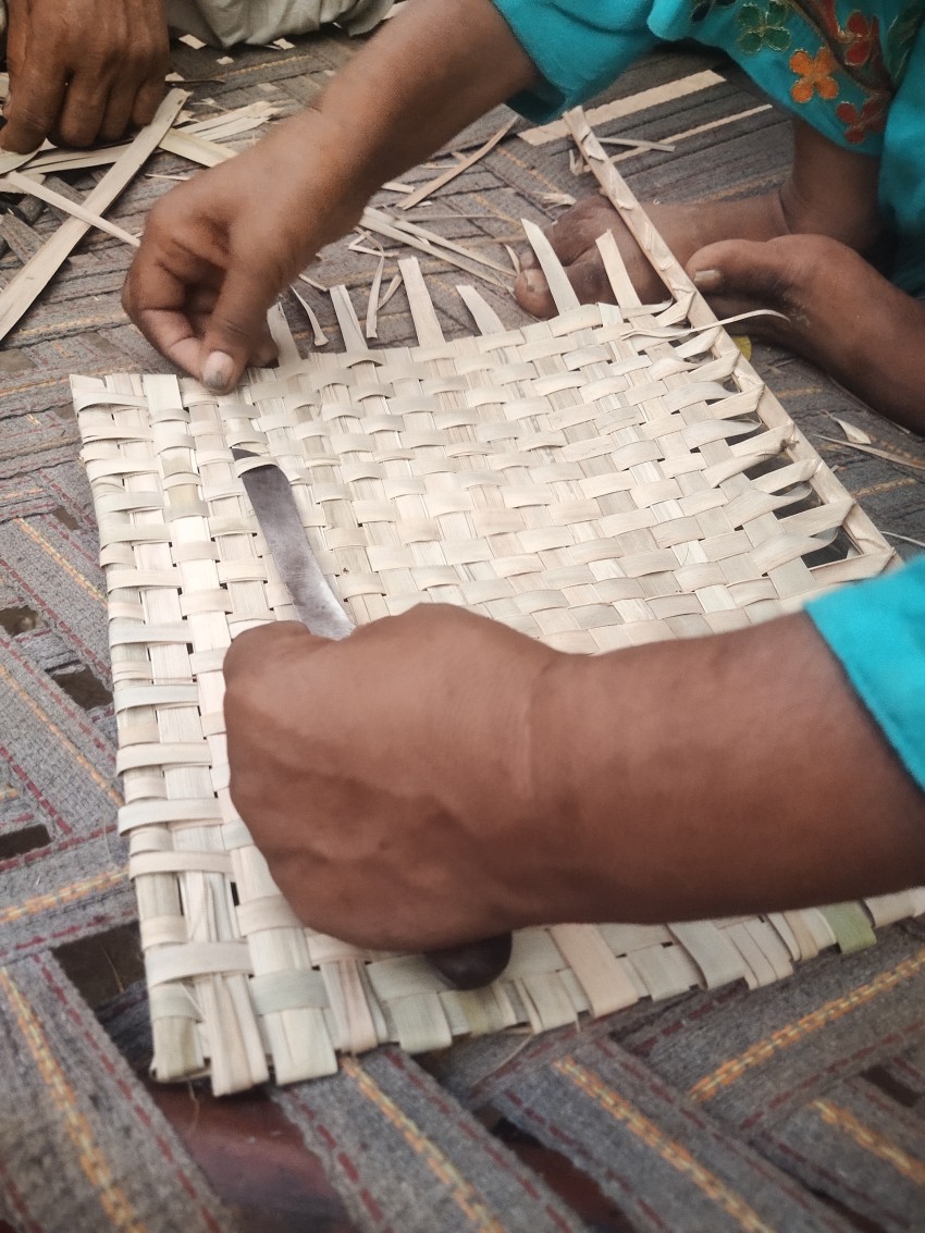 Hand Made Fan making in the village home