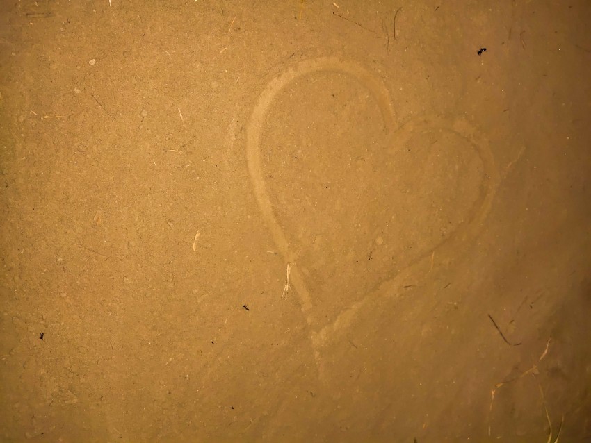 Heart made by hand on clay, Emotion stock footage