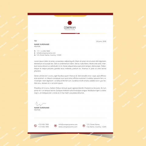 Letterhead mockup business