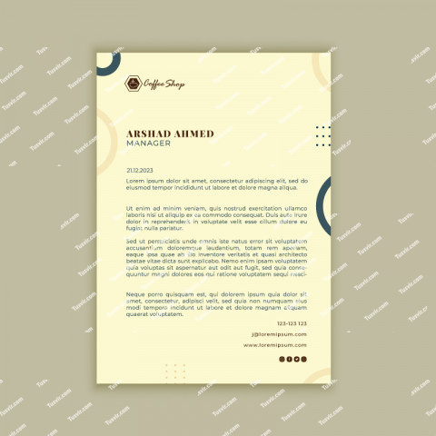 Light Brown Business Letterhead