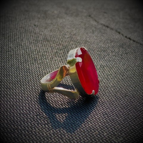Natural Ruby Gemstone Ring