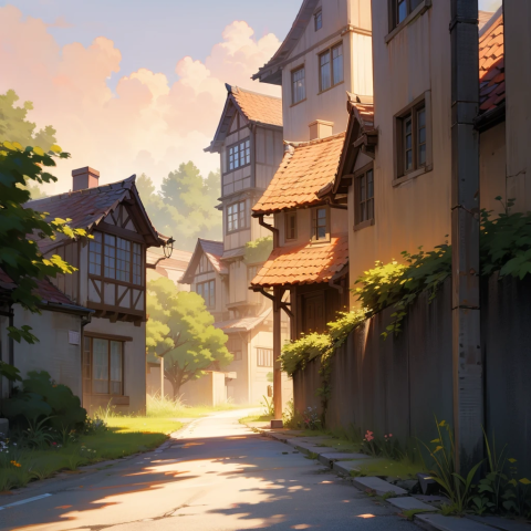 Old City Illustration (Artificial Intelligence)