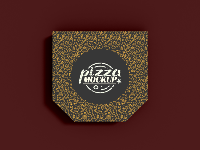 pizza box mockup