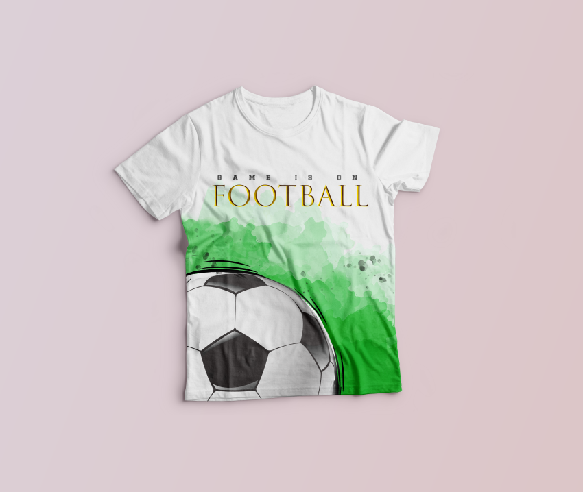 Sports love football printed shirt