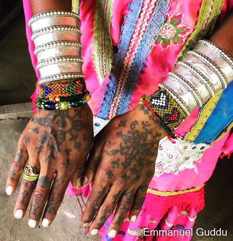 Tattoo of Indus woman