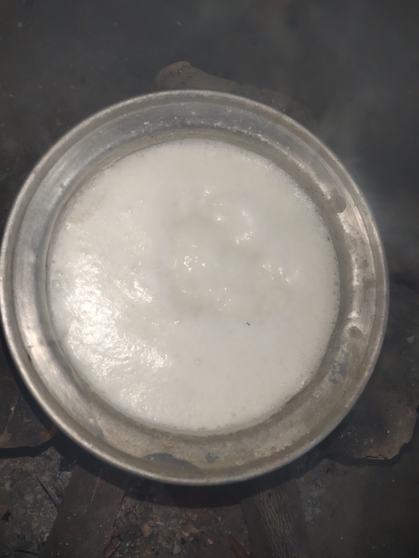 Top view of boiling milk on stove, Drink, Water, shack stock footage