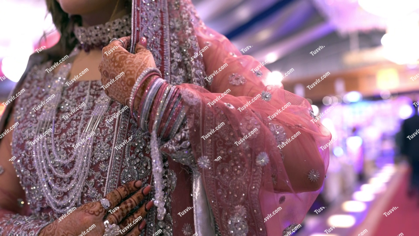 Bride in a beautiful cultural Wedding Dress